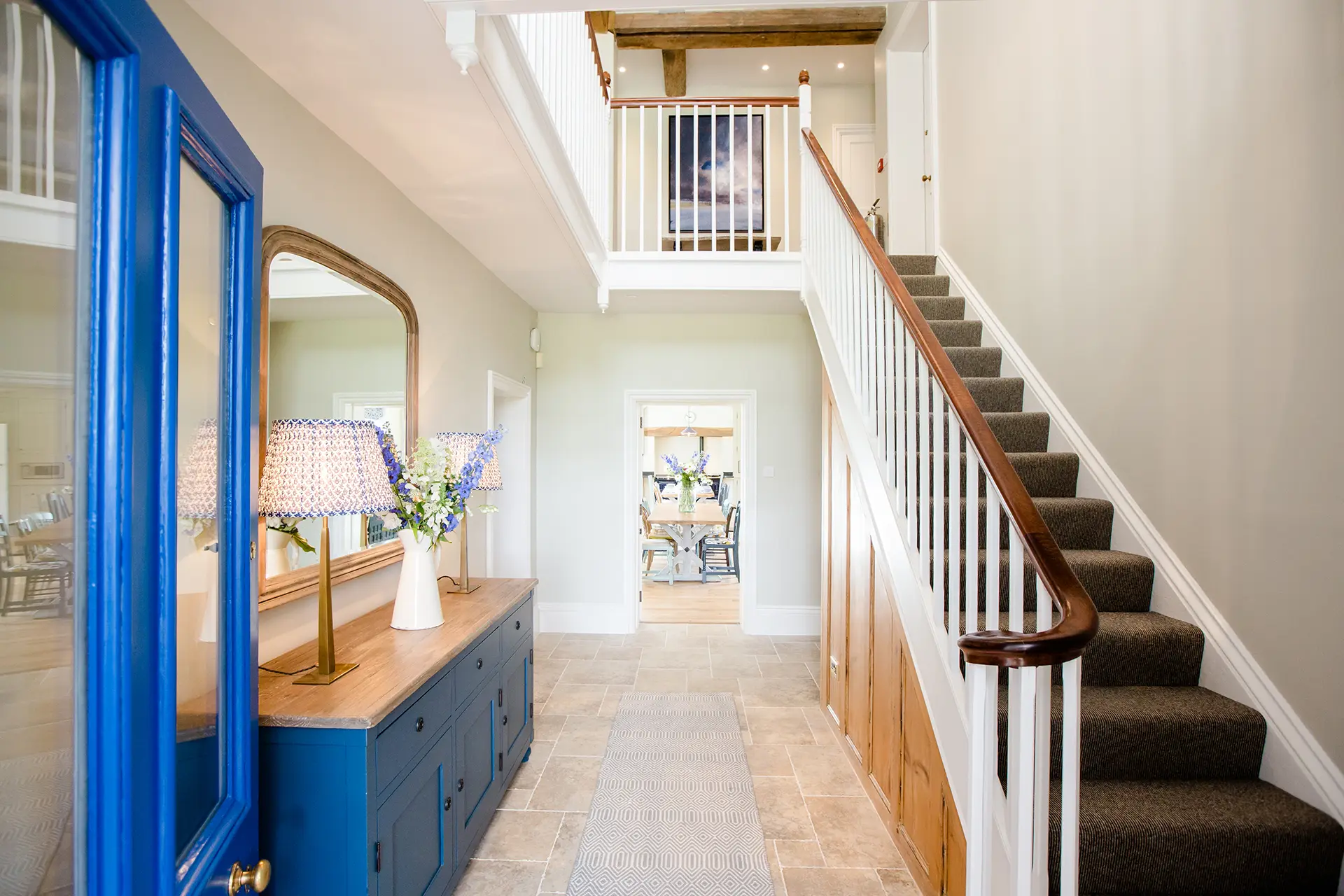 clock barn weddings the farmhouse hallway