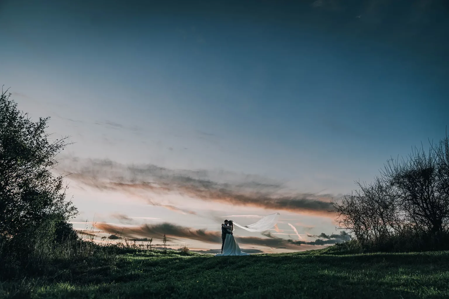 clock barn weddings evening countryside