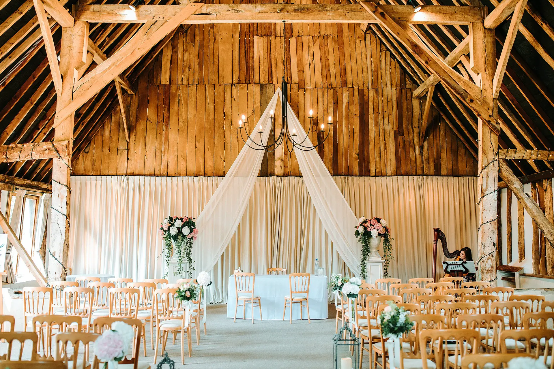 clock barn weddings ceremony main barn