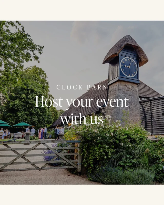 Clock Barn is a versatile and timeless countryside retreat that is perfect for private parties, conferences, product launches, and more! 

With an experienced and creative in-house catering and events team, as well as 23 luxurious bedrooms, we are dedicated to delivering the very best experince to ensure show stopping and memorable events.

Contact our team now on eventenquiries@clockbarn.co.uk or 01256 630 199 to get your event started!

📸 
@marknicholson.photographer 
@miaphotographyuk 
@reddoorphoto 

#eventsvenue #hampshireevents #clockbarn
