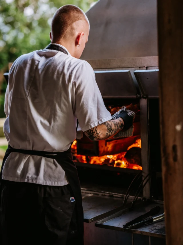 National BBQ Day - Clock Barn edition!🍗  Think summer evenings, outdoor dining, flowing drinks and guests gathered together enjoying incredible food!  Such a fun and memorable choice for couples wanting something a little bit different for their evening food 💫  The perfect recipe for a celebration to remember 🥂🍴  📷 @miaphotographyuk  #bbqseason #eveningfood #weddingmenu #hampshirebarnwedding