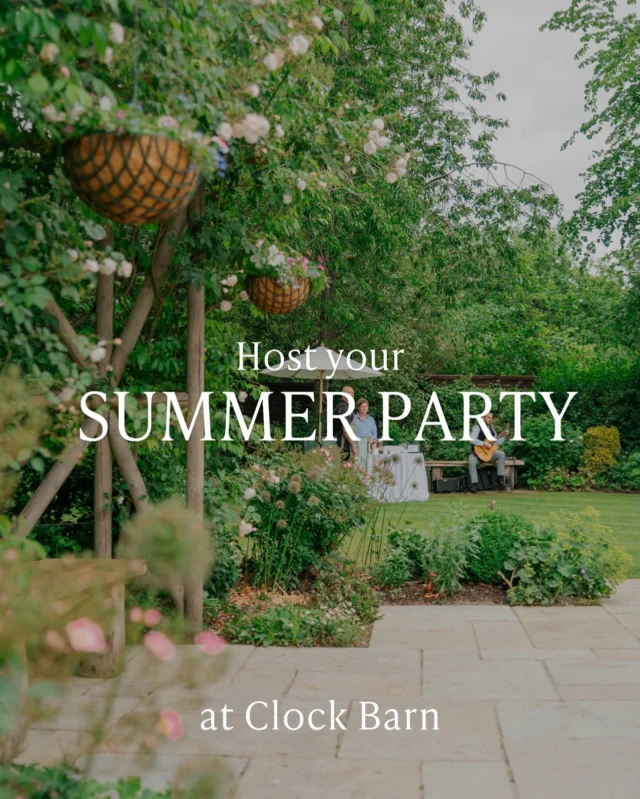 Looking for the perfect setting for your summer party, team celebration or corporate event?☀️  From corporate summer parties and networking evenings to team celebrations and client hospitality events, Clock Barn offers a versatile venue in the Hampshire countryside with everything you need in one place!  Whether you’re planning a relaxed summer social or a larger corporate celebration, our spaces can be adapted to suit your requirements.  For corporate enquiries, get in touch with our team to discuss availability and packages.  ✉️ hello@clockbarn.co.uk