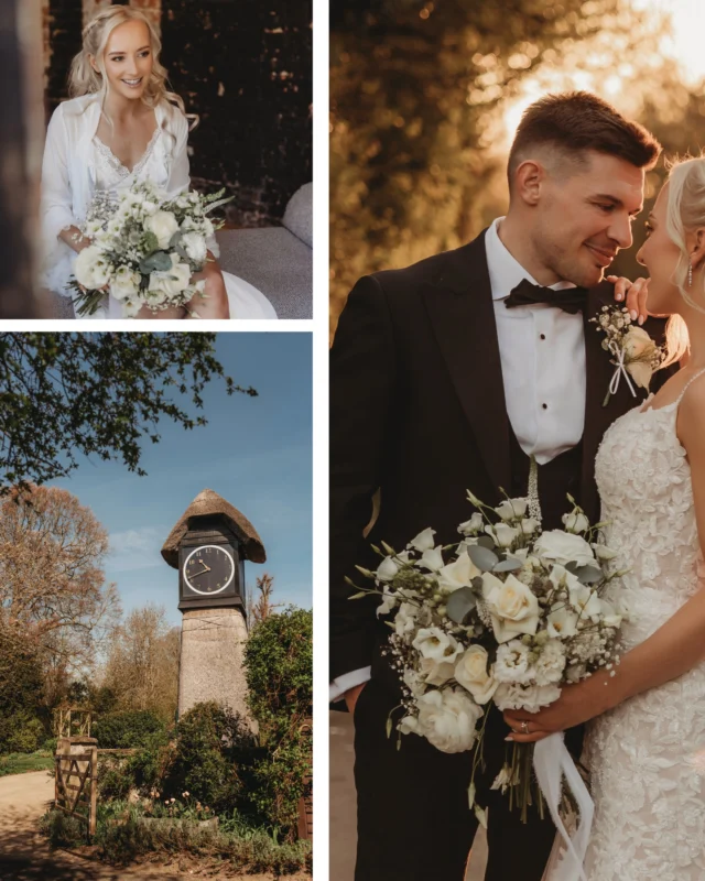 - G & O -  Looking back today at this beautifully elegant celebration from the start of April. Timeless styling, thoughtful details and a day filled with joy from beginning to end.  A truly unforgettable way to welcome in the Spring. Congratulations to you both 🤍🌸  📷 @moonflower_weddings  #springweddings #realwedding #hampshirebarnwedding #weddinginspiration